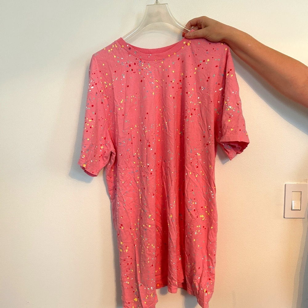 Mokuyobi Pink Women's Polka Dot Tee Plus Size 4X